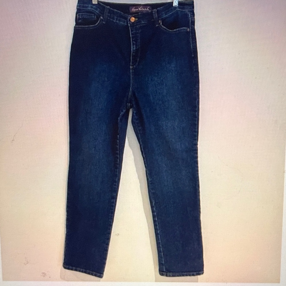 Gloria Vanderbilt Women Amanda Tapered Leg High Rise Stretch Denim Jeans Size 12